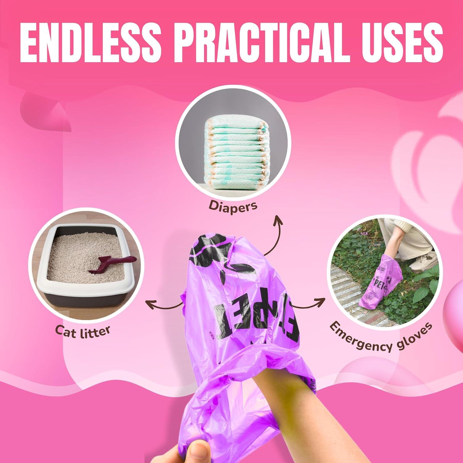 Bolsas de Poop PET N PET Lavanda 960 Cuentas 38% Plantas