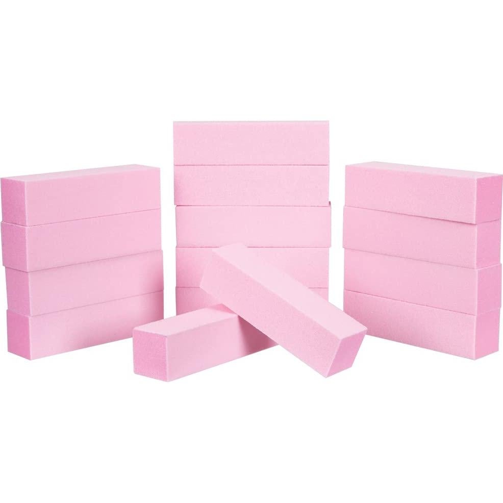 Bloque de Pedicura Rosa ForPro 100/180 Grano 15 Unidades