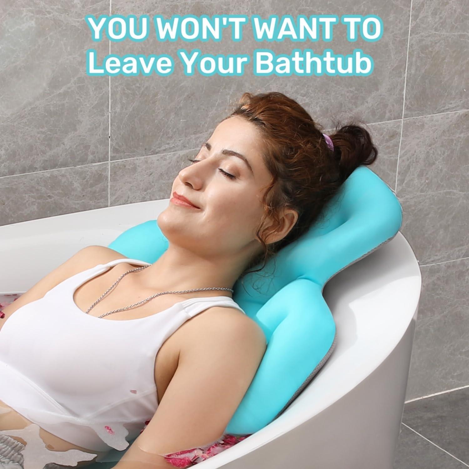 Almohada de Baño Completo Voxor 130 cm Azul Océano