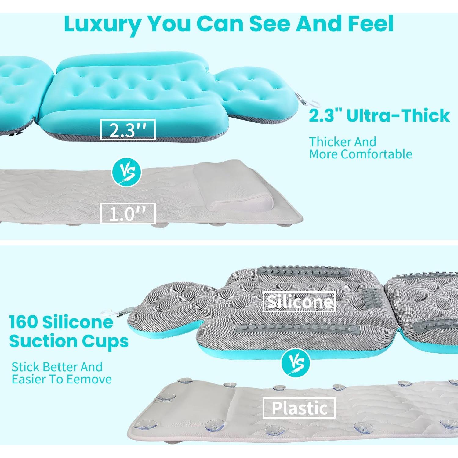 Almohada de Baño Completo Voxor 130 cm Azul Océano