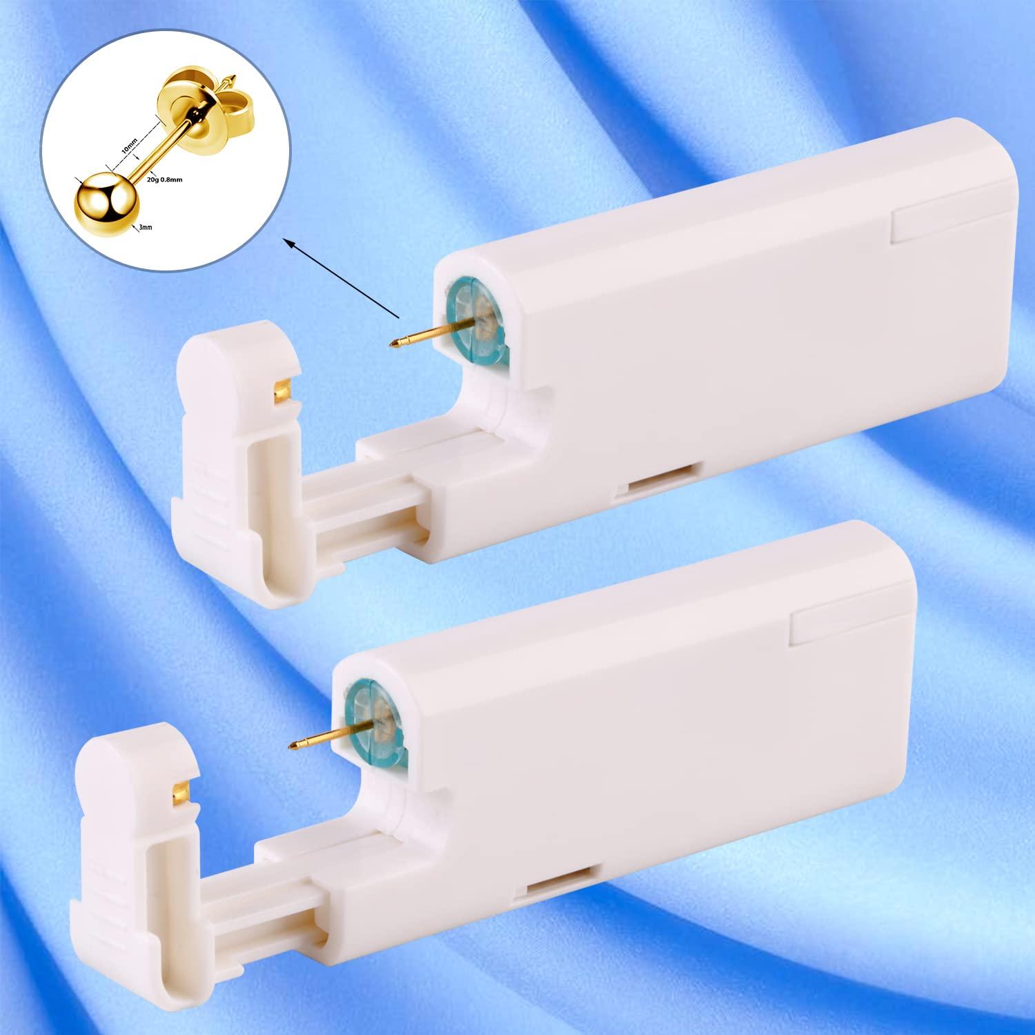 Kit de Perforación de Orejas KAIQIKAIXI 18 Piezas Dorado 3mm