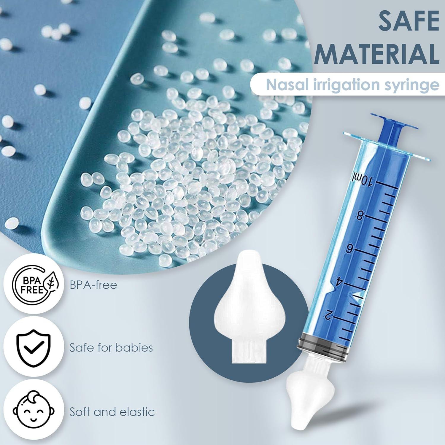 Jeringa Nasal para Bebés Bluet B 10 ml - Paquete de 2 - Silicona Segura