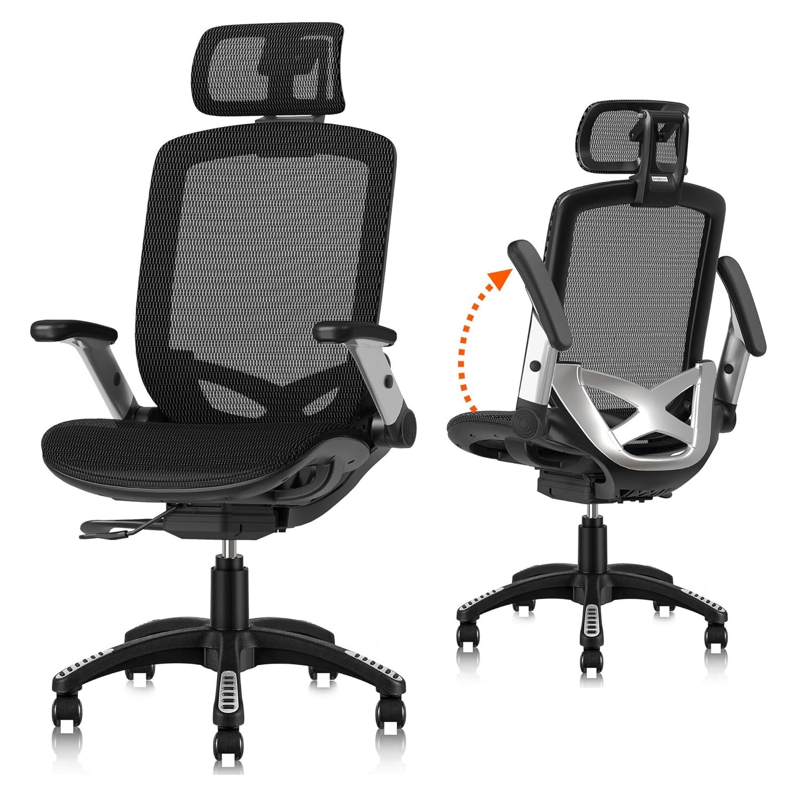 Silla de Oficina Ergonómica GABRYLLY con Reposacabezas Ajustable
