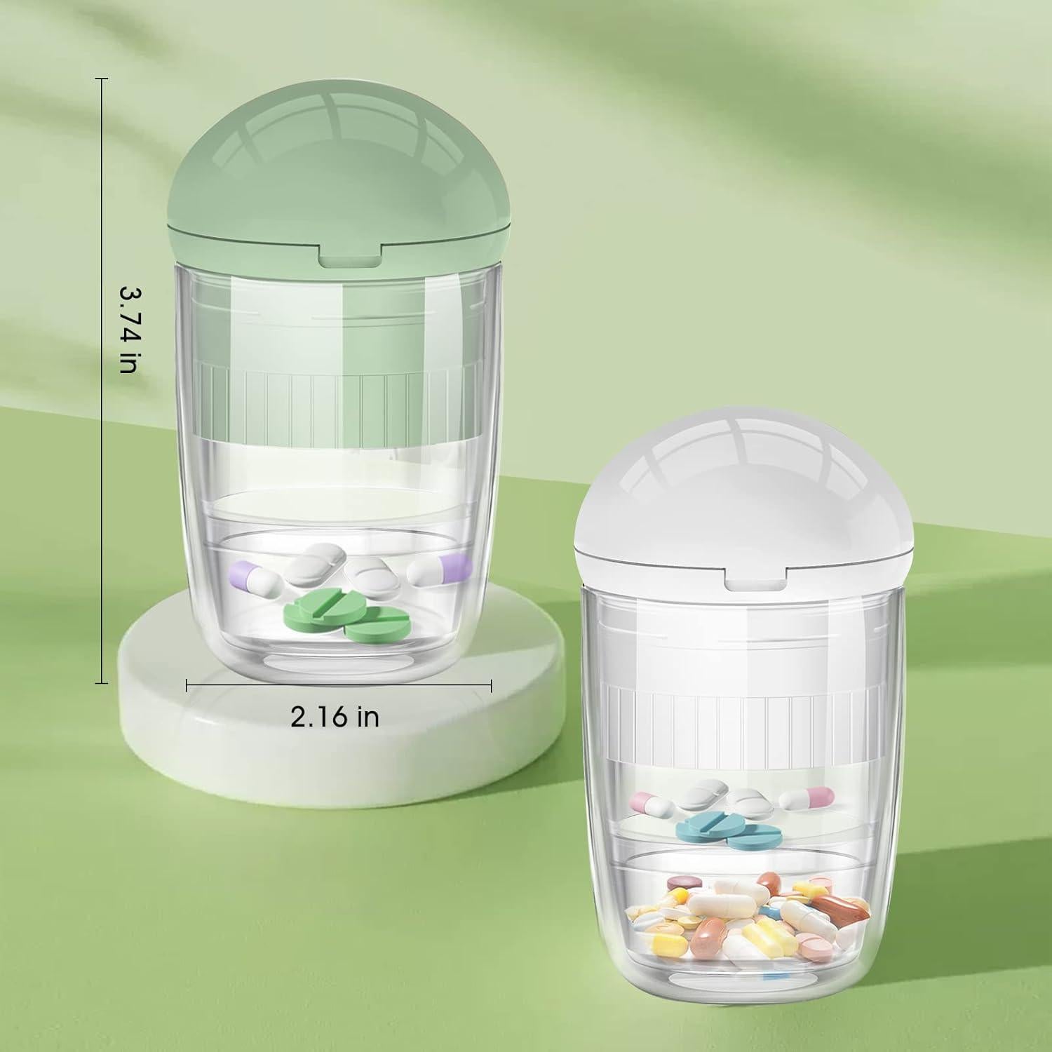 Cortador de Pastillas 4 en 1 GloDeals con Dispensador Verde