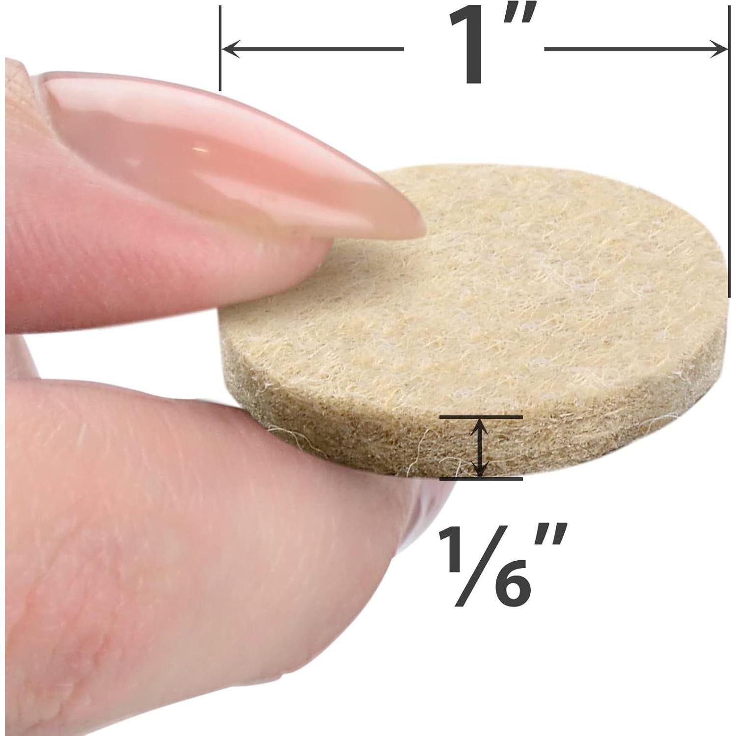 Almohadillas de Fieltro X-PROTECTOR 48 Piezas 2.54 cm Beige