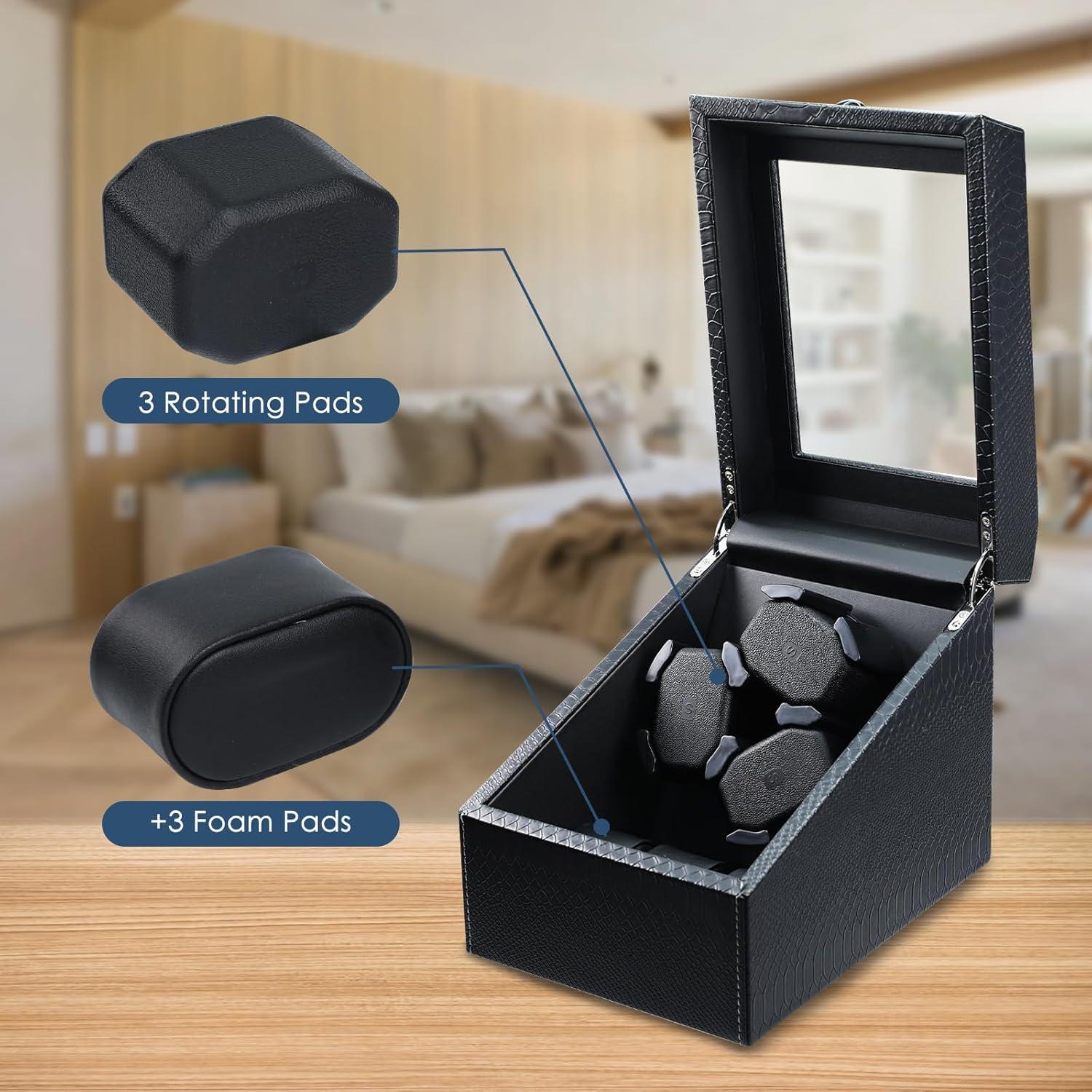 Enrollador de Relojes Automáticos JuviPerpric 6+6 con Luz LED