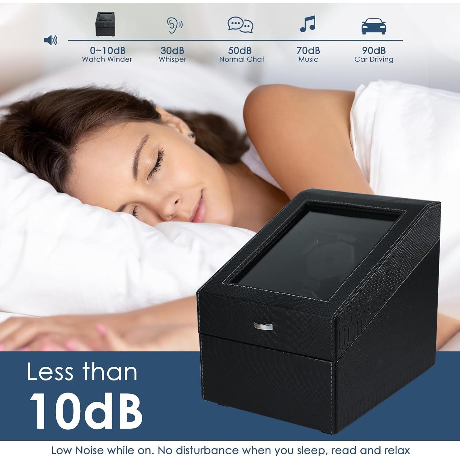 Enrollador de Relojes Automáticos JuviPerpric 6+6 con Luz LED