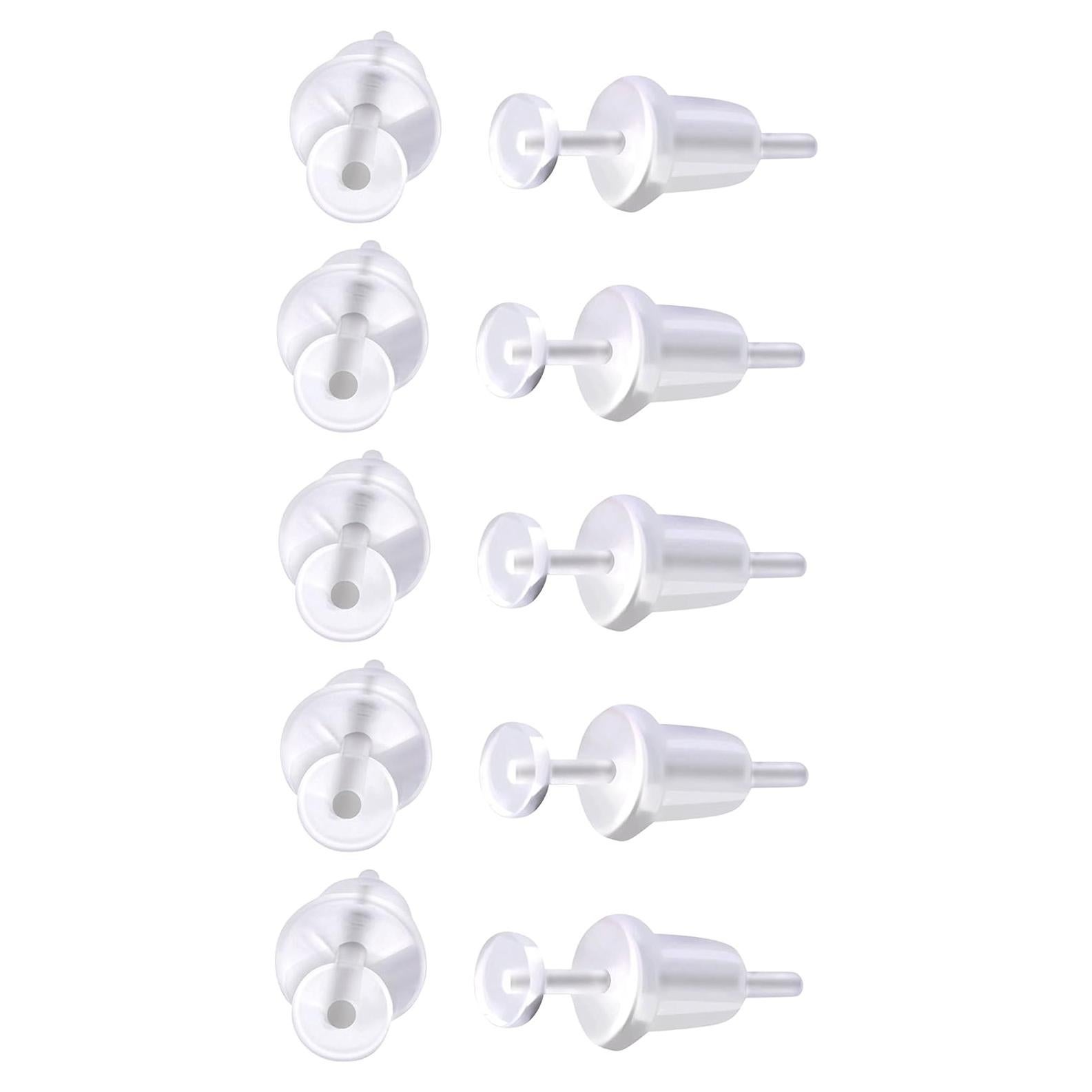 Juego de 10 Studs Retenedores Acrílico Claro 20GA - Pierced Owl