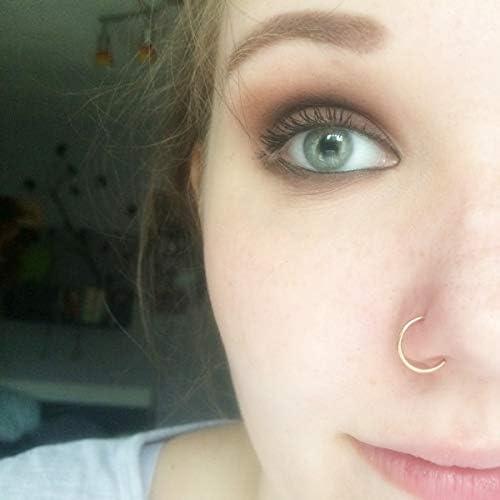 Conjunto de Aros de Nariz Falsos NZDLM - Acero Quirúrgico 8mm