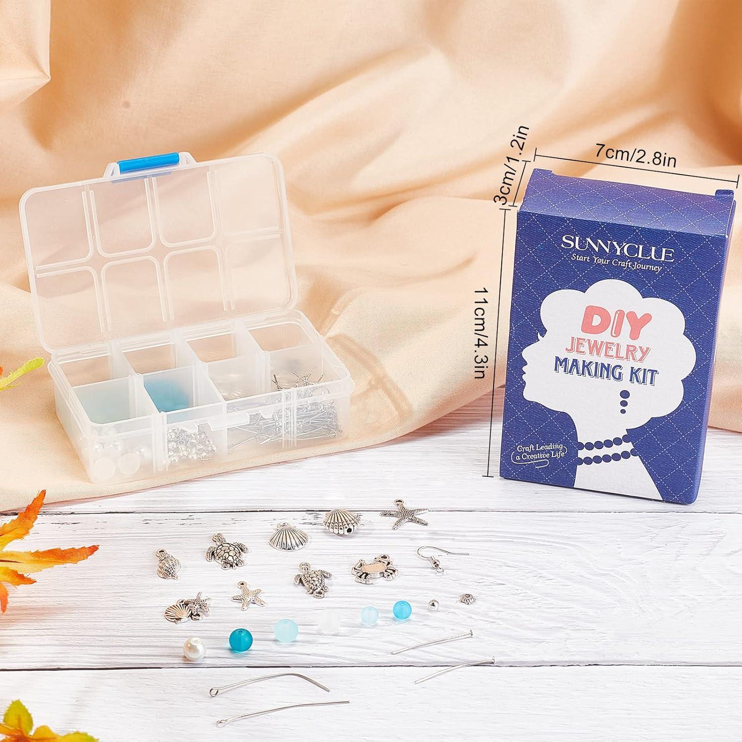 Kit de Fabricación de Pendientes DIY SUNNYCLUE Océano 10 Pares