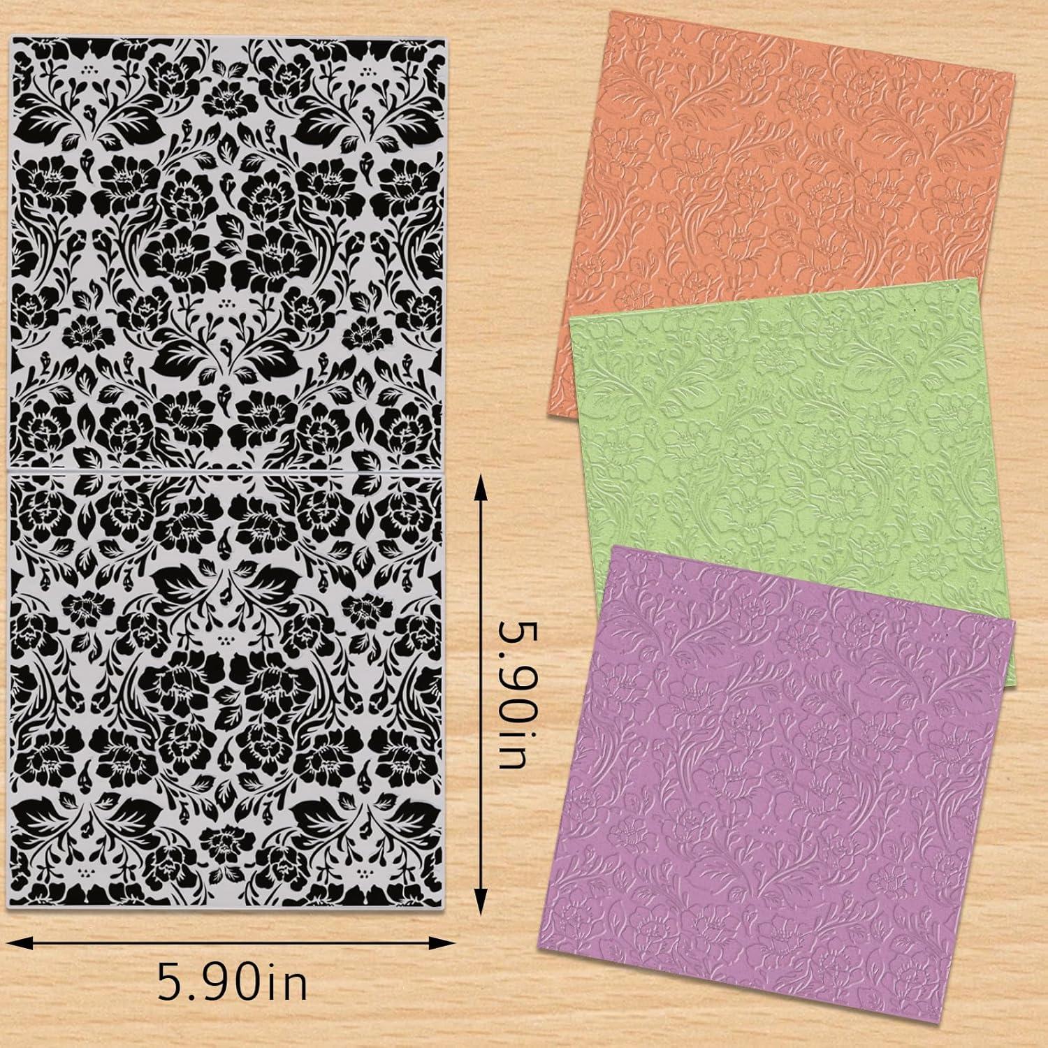 Carpeta de Embossing Floral 3D Blinket para Scrapbooking