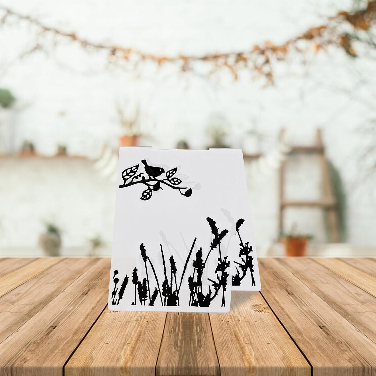 Carpeta de Embossing Blinket Pájaro y Hierba 10.5x14.5 cm