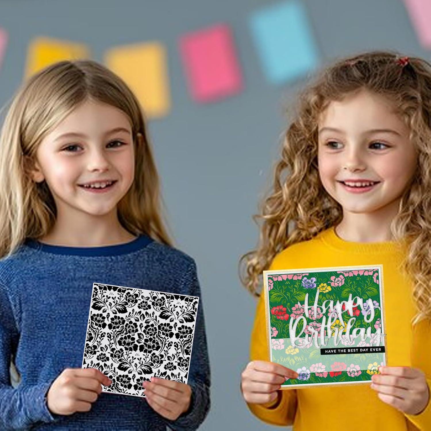 Carpeta de Embossing Floral 3D Blinket para Scrapbooking