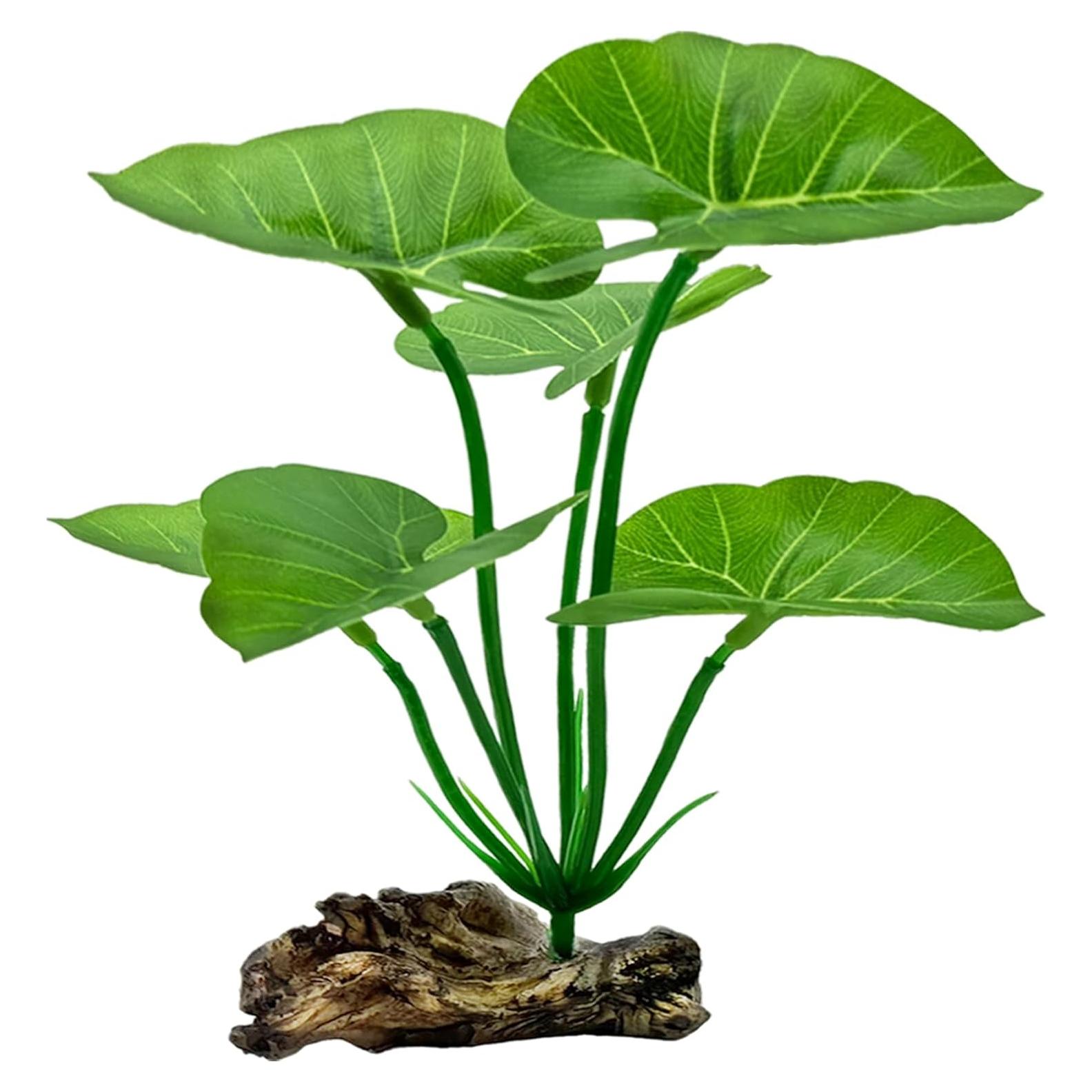 Planta de Acuario Artificial UreverFins con Madera Flotante 15cm