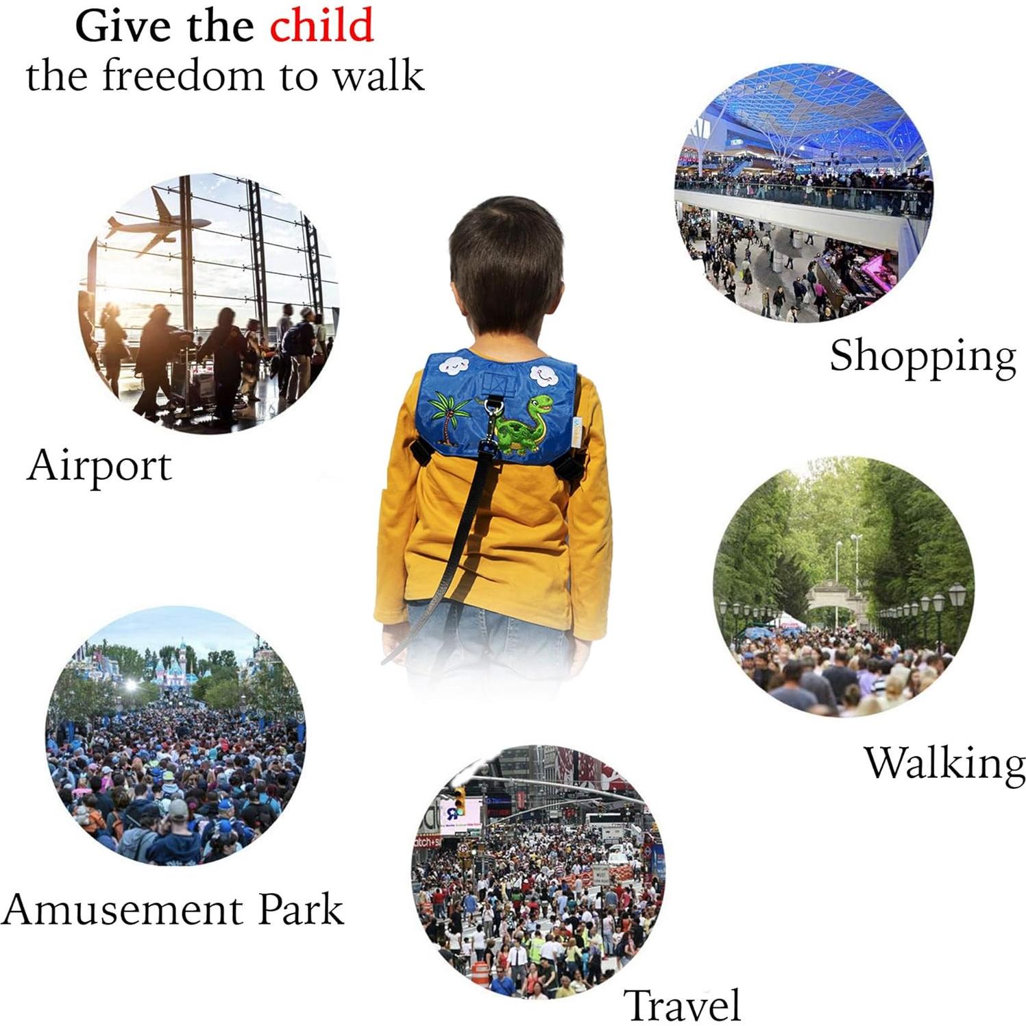 Arnés de Seguridad para Niños HappyVk Azul 1-4 Años