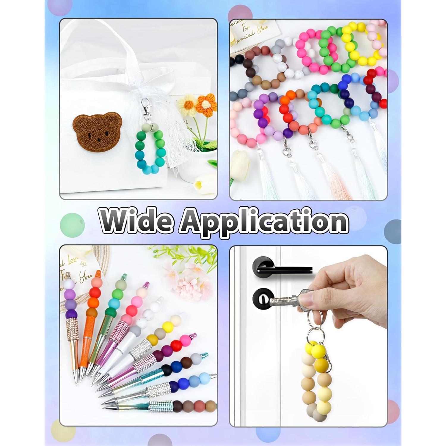 160 Perlas de Silicona 15mm FIVEIZERO para Manualidades DIY