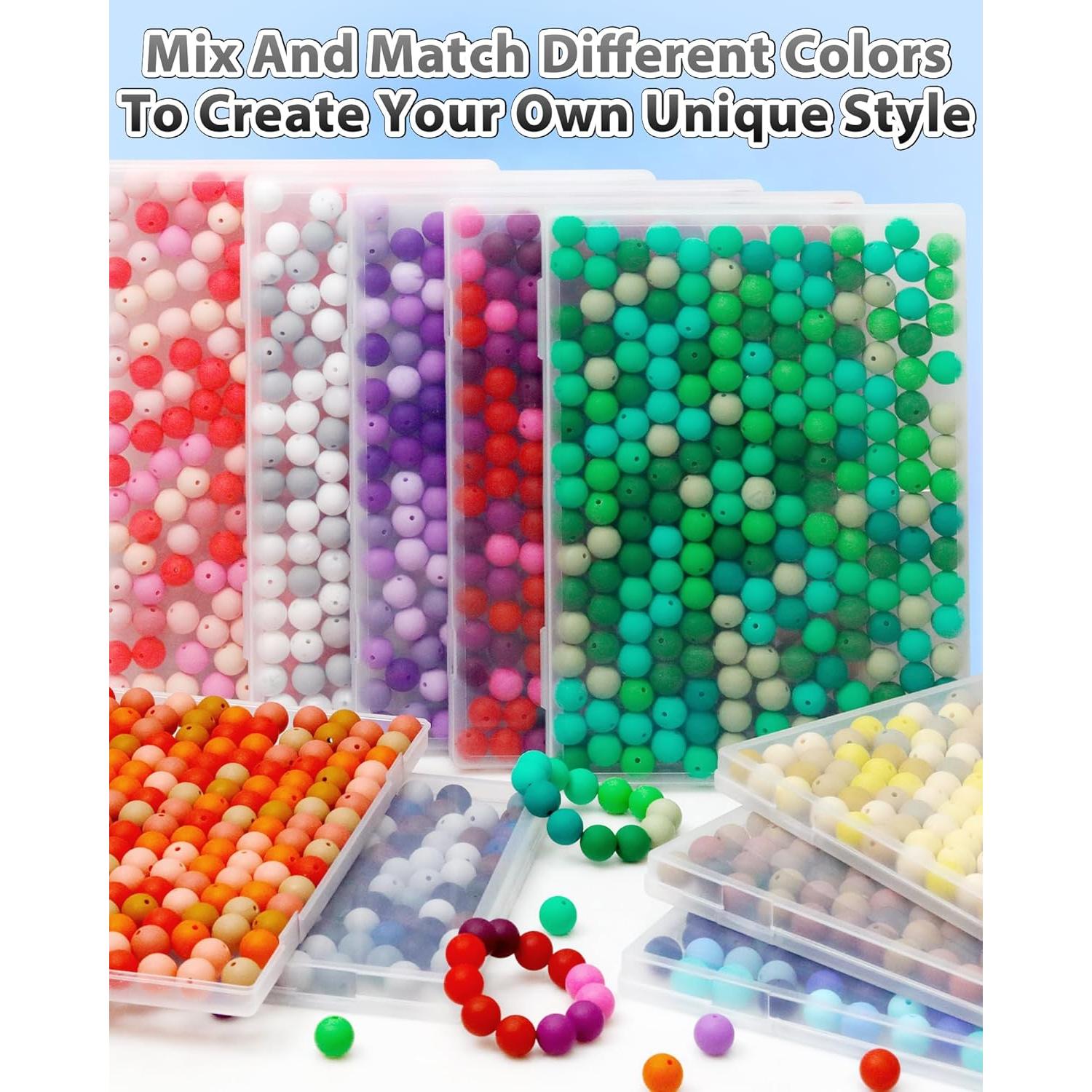 160 Perlas de Silicona 15mm FIVEIZERO para Manualidades DIY