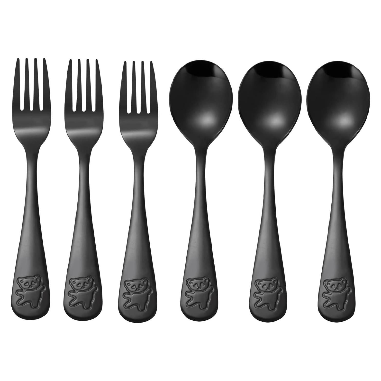 Juego de Utensilios de Acero Inoxidable Pimoys para Niños - 6 Piezas