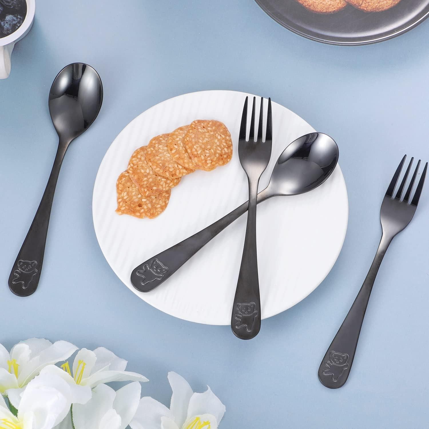 Juego de Utensilios de Acero Inoxidable Pimoys para Niños - 6 Piezas