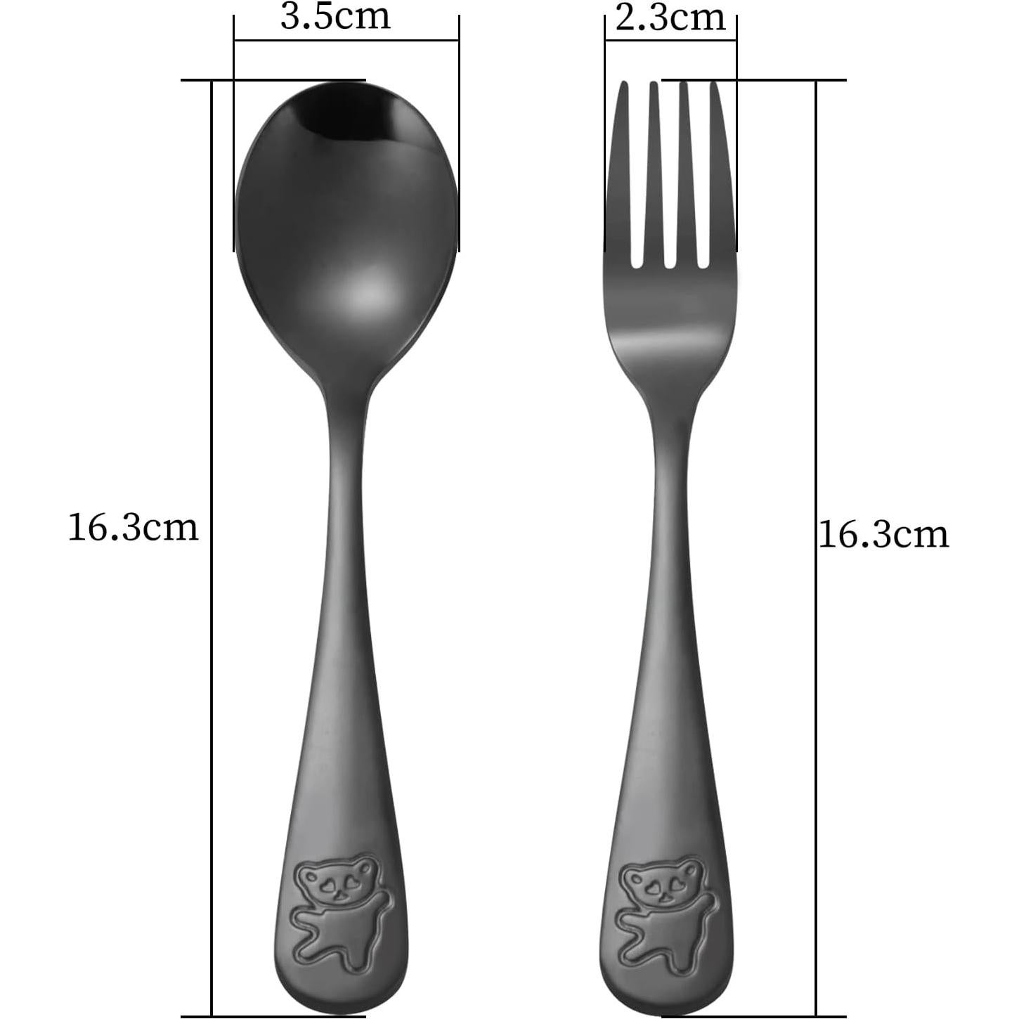Juego de Utensilios de Acero Inoxidable Pimoys para Niños - 6 Piezas