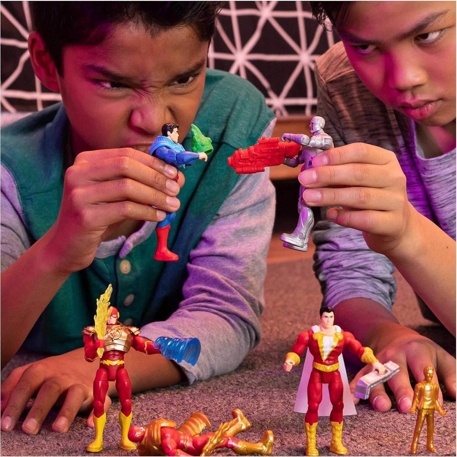 Figura de Acción DC Comics Superman y Cyborg 10 cm 2-Pack