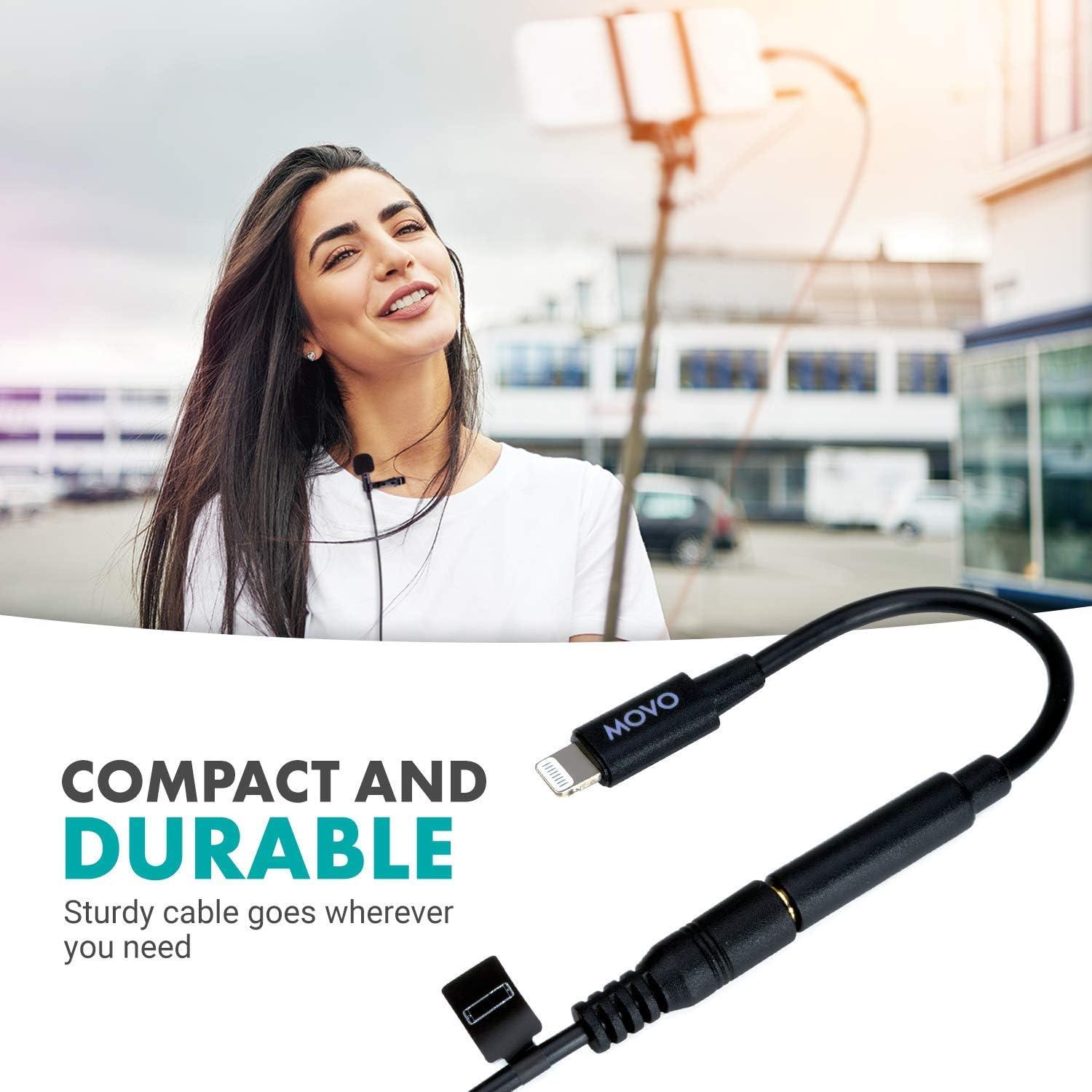 Adaptador Movo IMA-1 de 3.5mm TRRS a Lightning