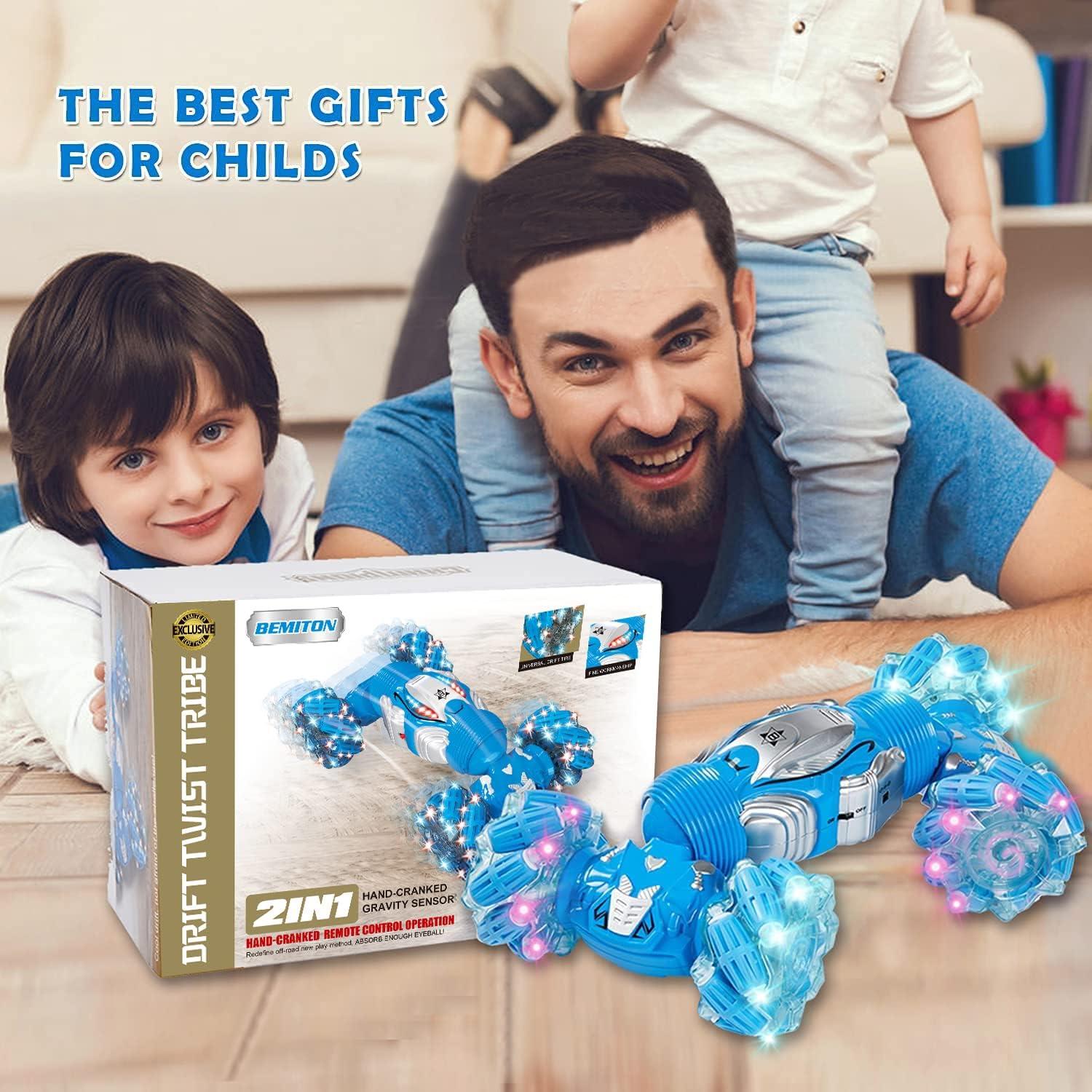 Coche Acrobático RC BEMITON Control Remoto 4WD Todo Terreno