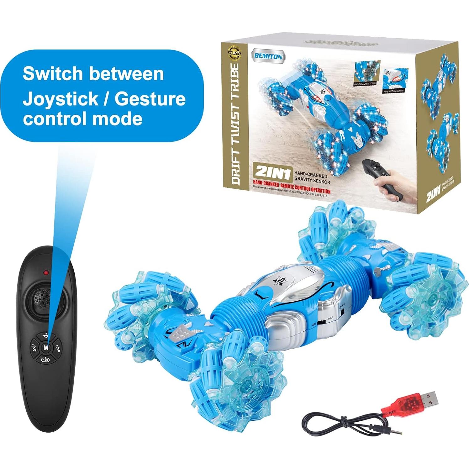 Coche Acrobático RC BEMITON Control Remoto 4WD Todo Terreno