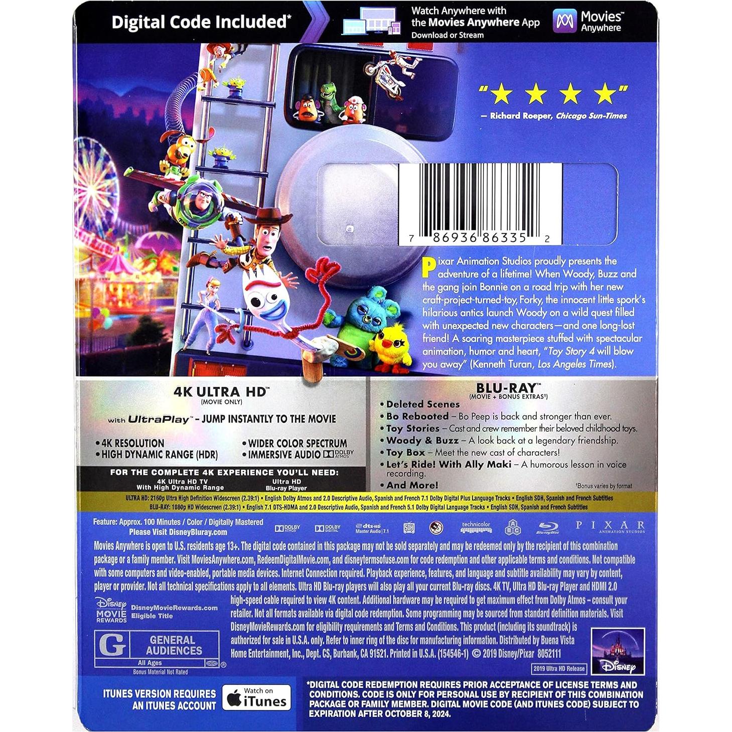 Película Toy Story 4 en 4K UHD - Sony Pictures