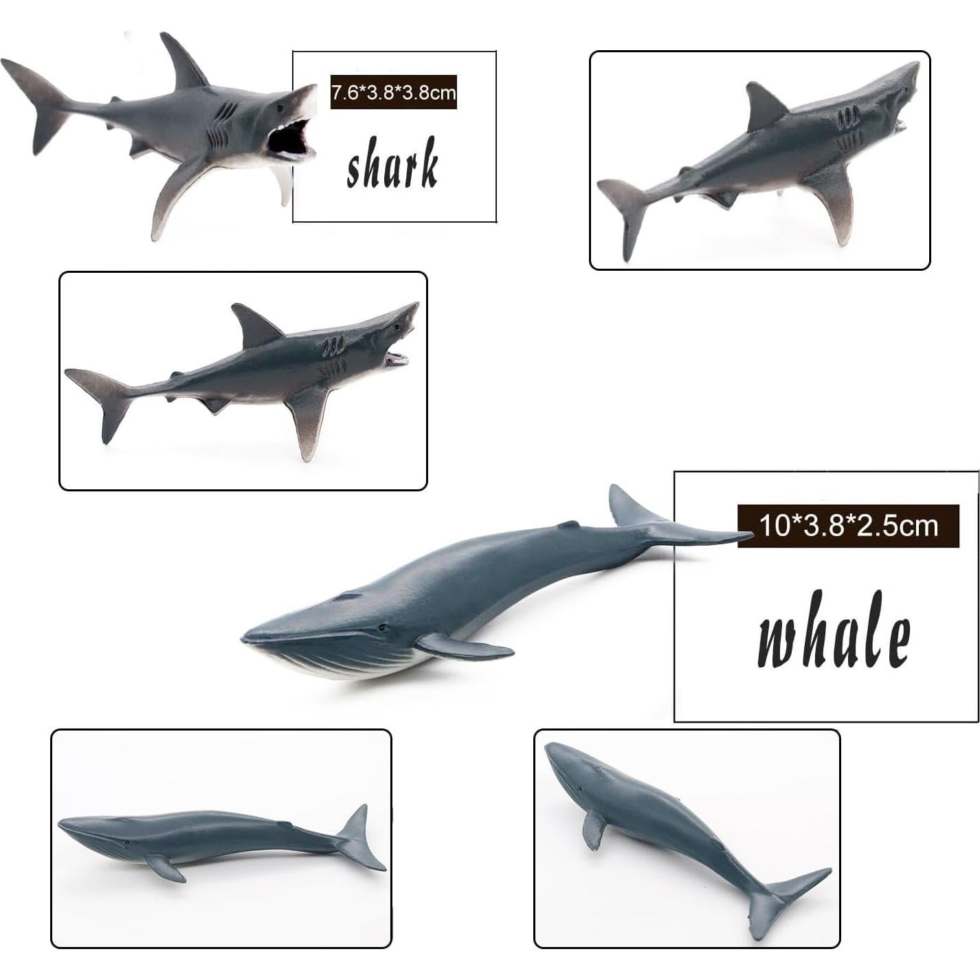 Juego de Juguetes de Animales Marinos 12 Piezas Nuevo Regalo