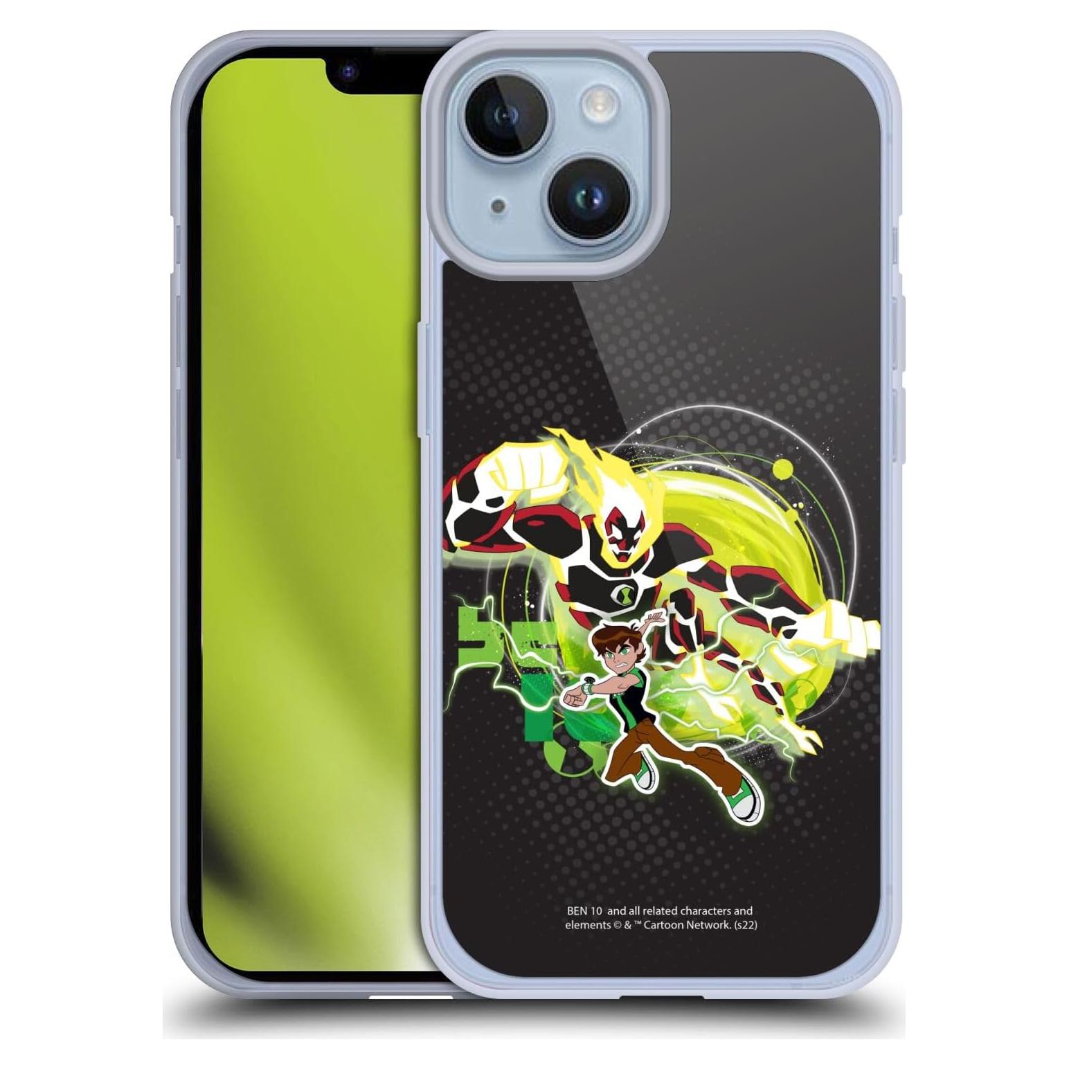 Carcasa de Gel Ben 10 Heatblast para iPhone 14 - Protección Militar
