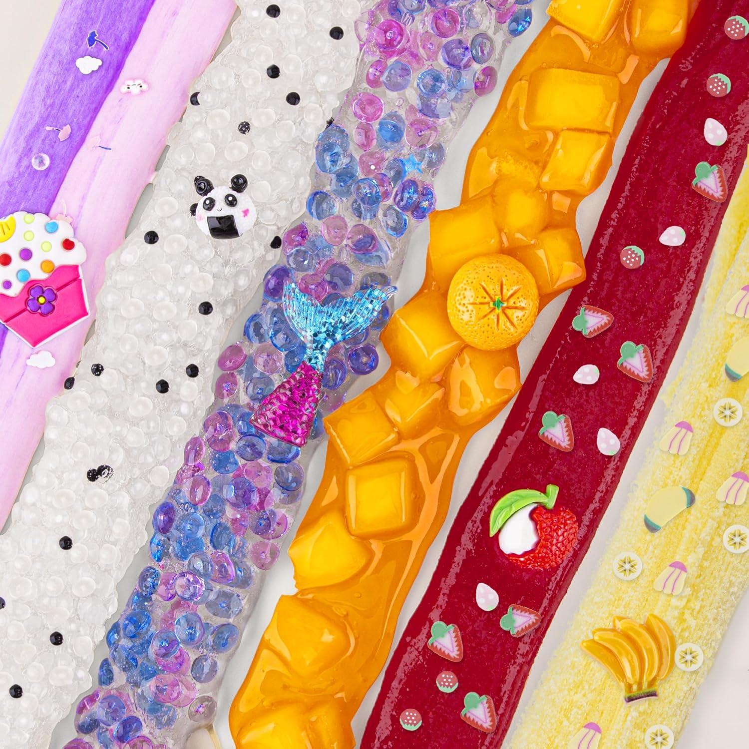 Kit de Slime Variado Okaybee 8 x 100ml Texturas Diversas