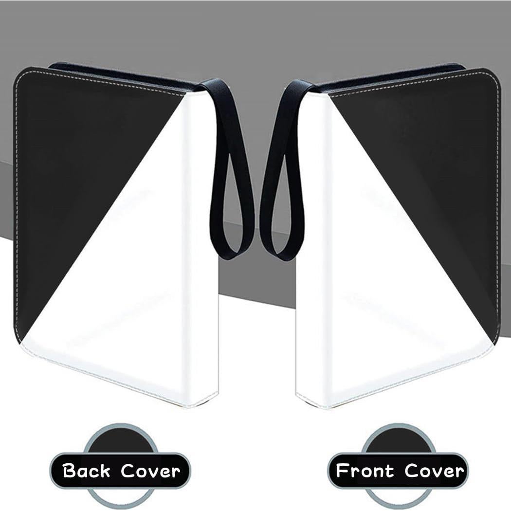 Carpeta para tarjetas XYGJZ Negra 4 bolsillos 400 tarjetas