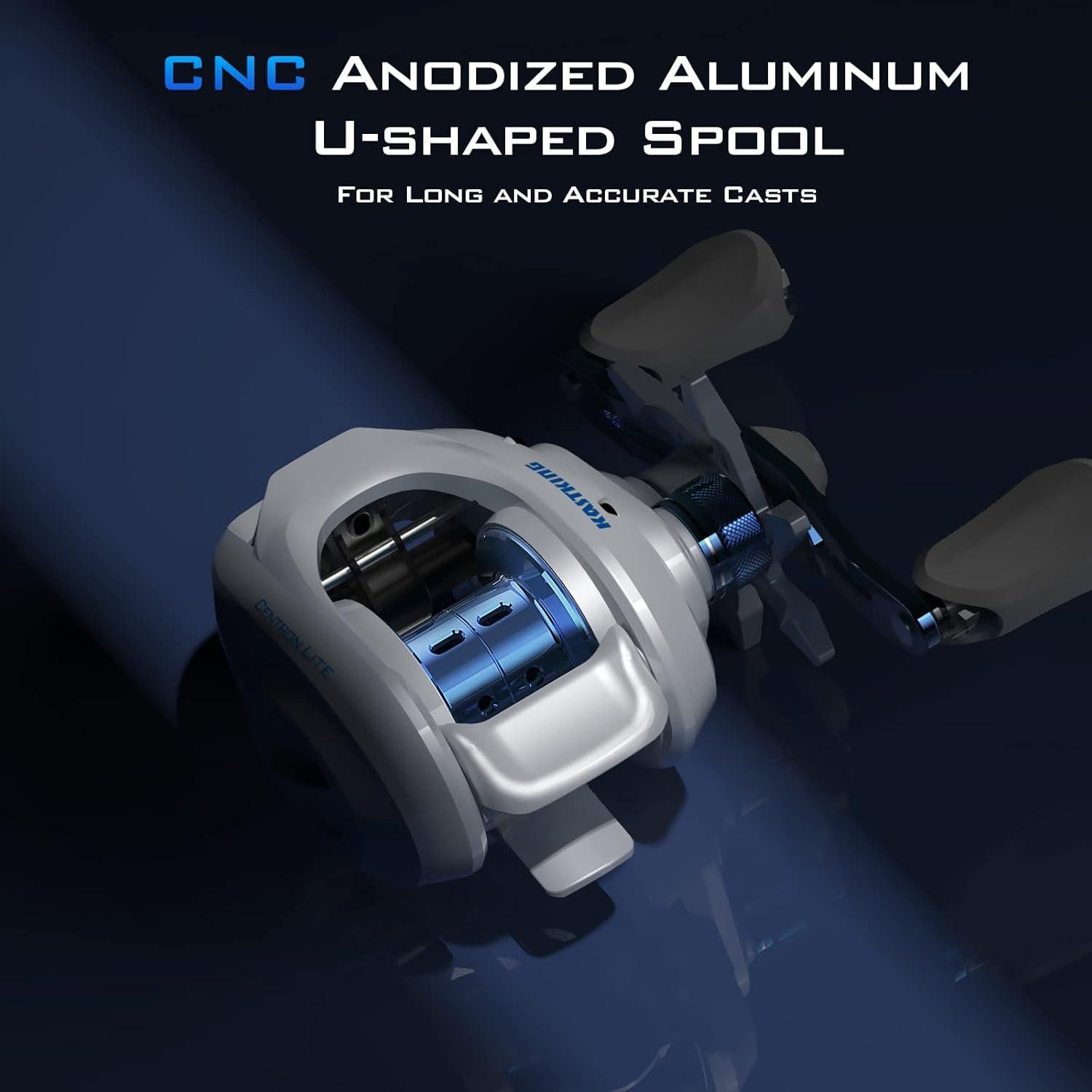 Carrete de Pesca Baitcasting KastKing Centron Lite 0.22 KG