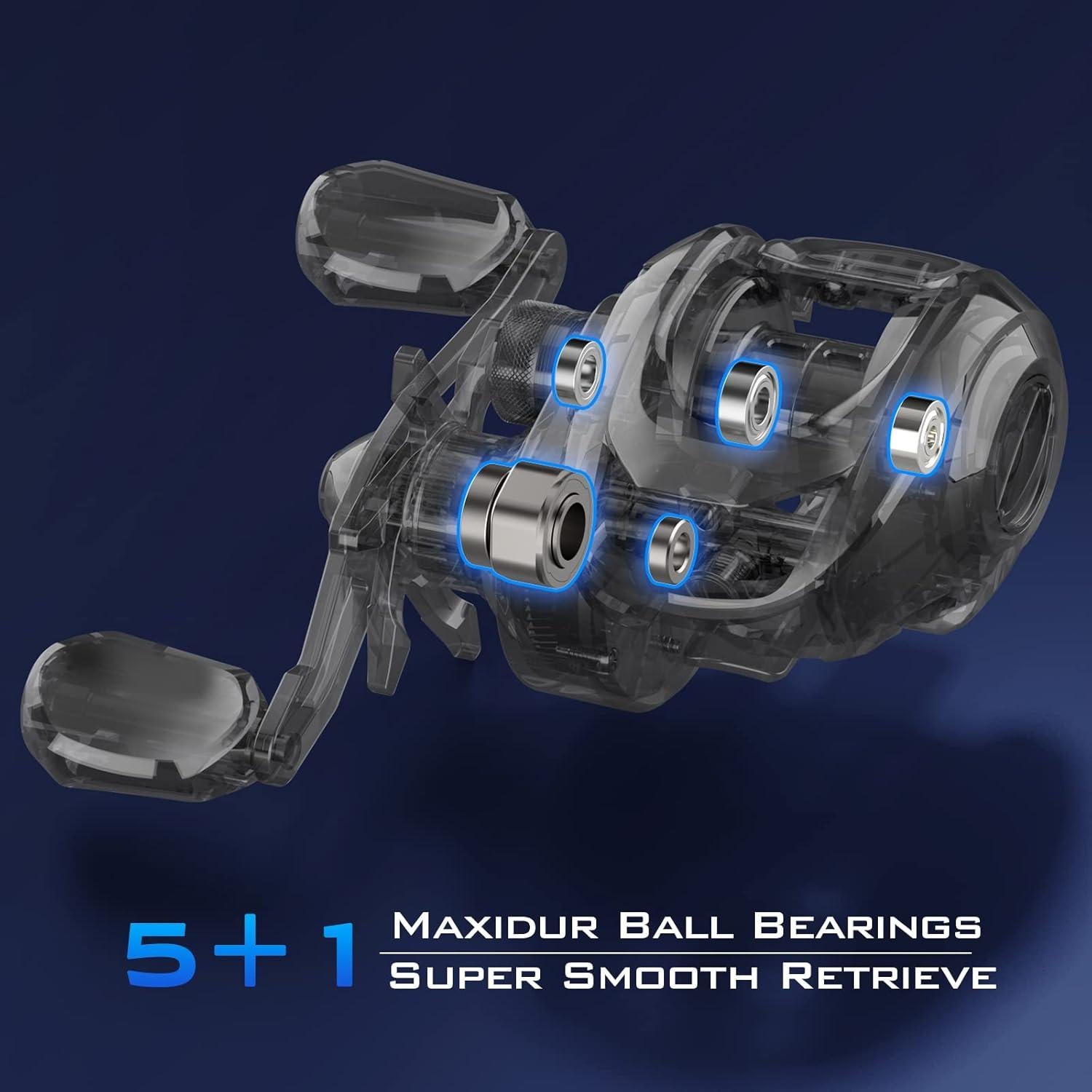 Carrete de Pesca Baitcasting KastKing Centron Lite 0.22 KG