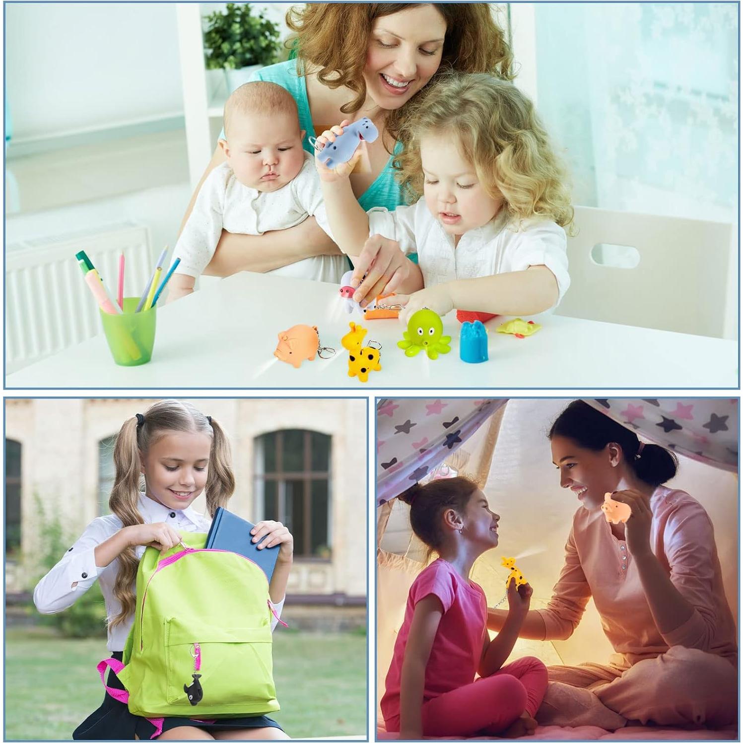 Juego de 6 Linternas de Animales Kenning para Enfermeras