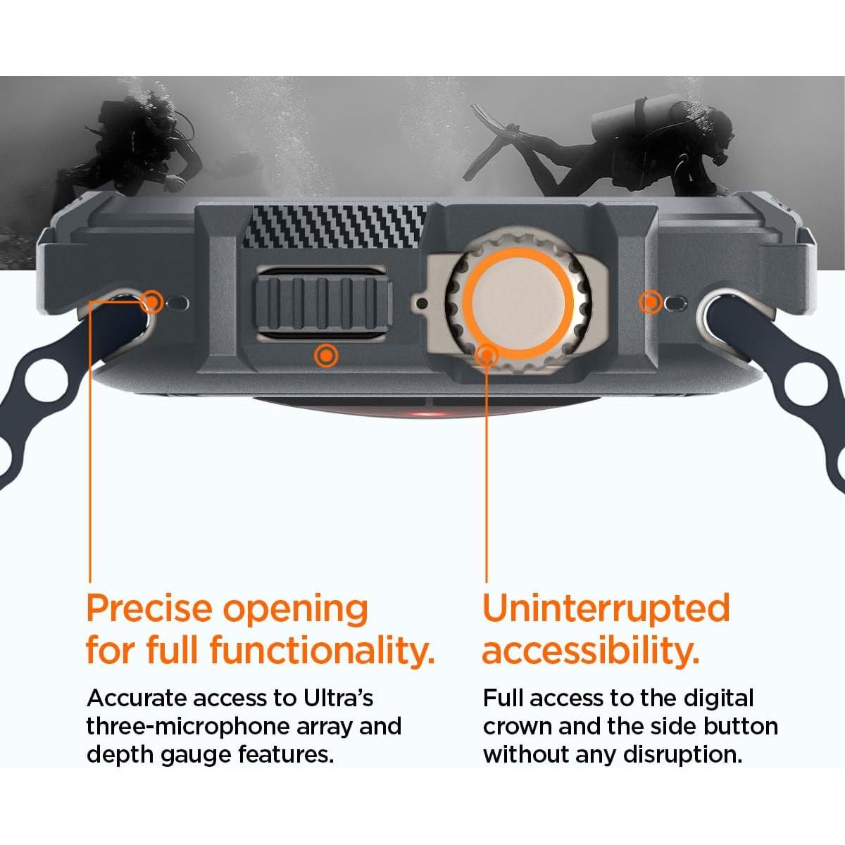 Funda Spigen para Apple Watch Ultra 49mm - Gris Oscuro