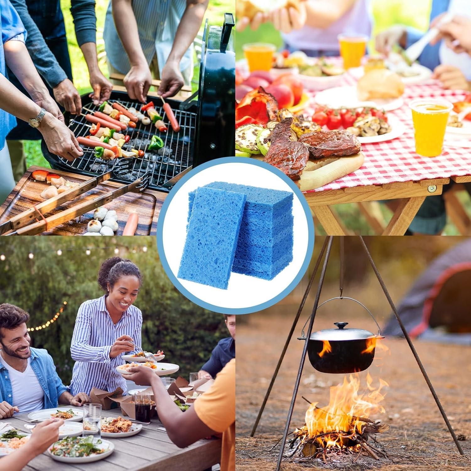 Esponjas de Cocina Zhengmy 100 Piezas Azul 10x6 cm