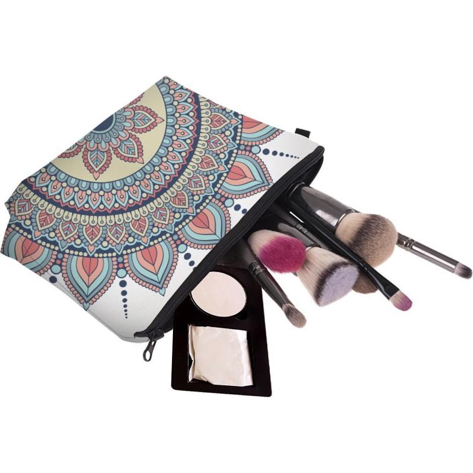 Bolsa Cosmética Impermeable Deanfun 21.9x18x13.6 cm Flores