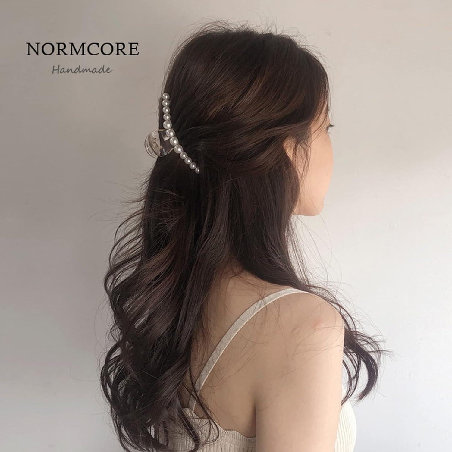 Clips de Garra de Perla Mehayi - 4 Piezas para Cabello Grueso