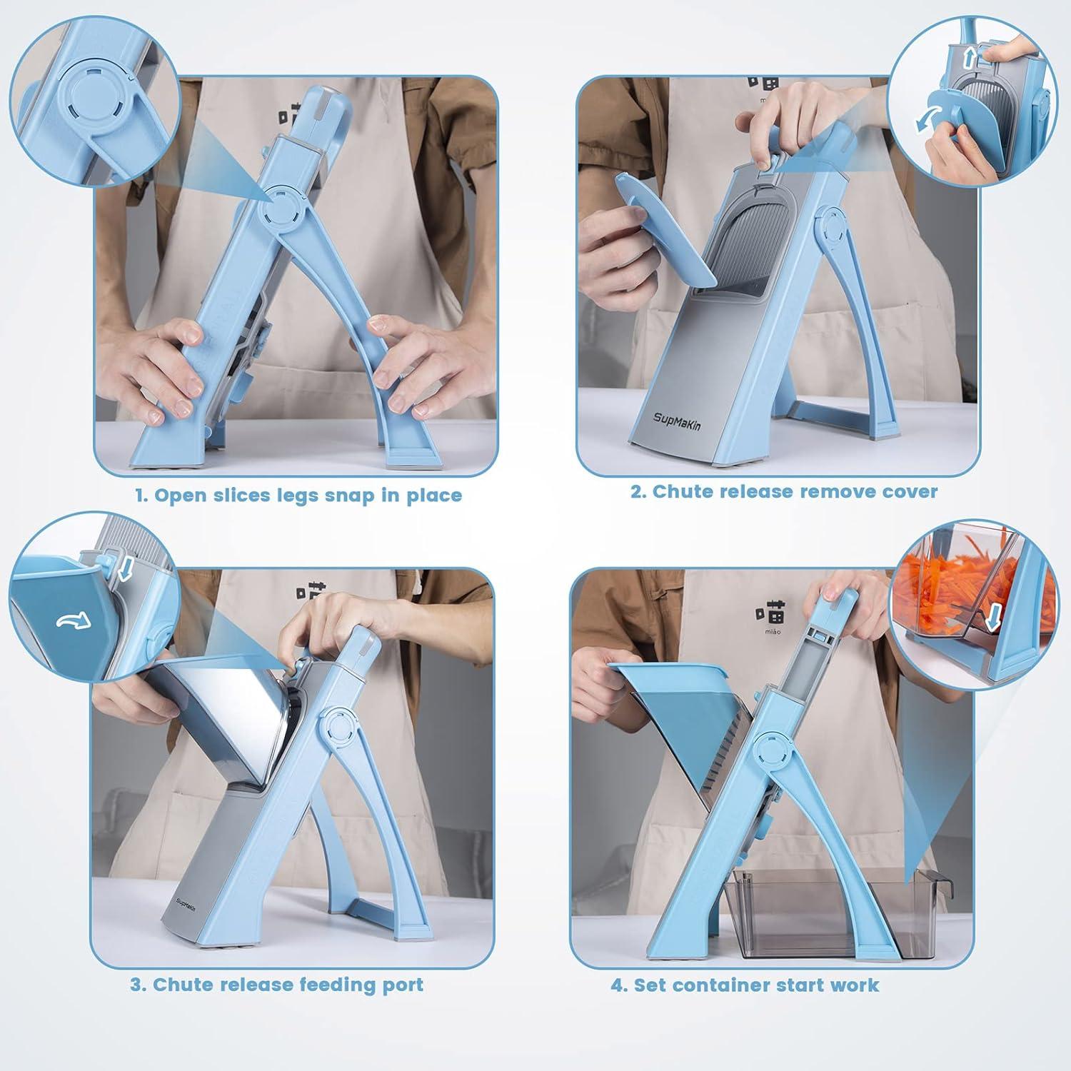 Cortadora Mandolina Segura SupMaKin JS03 Ajustable 1.13kg
