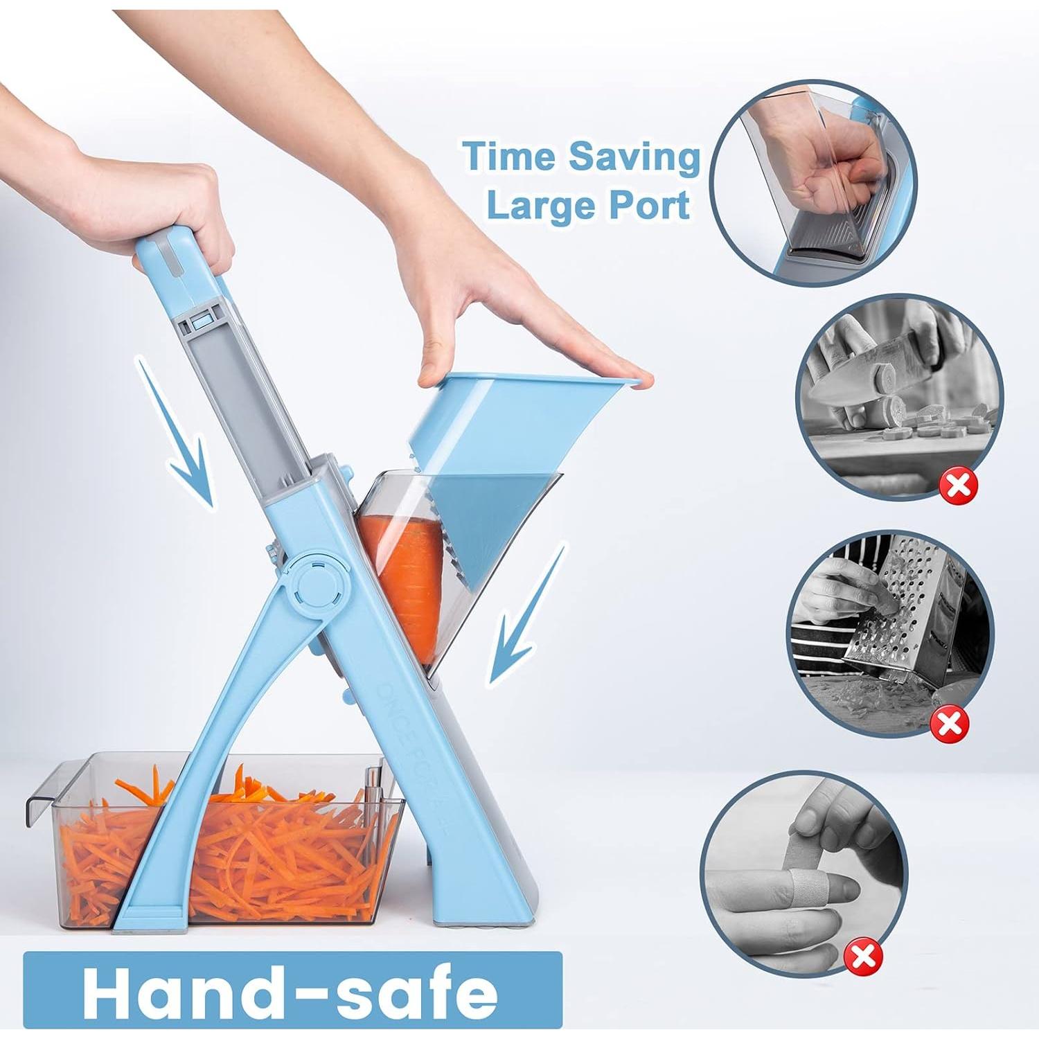 Cortadora Mandolina Segura SupMaKin JS03 Ajustable 1.13kg
