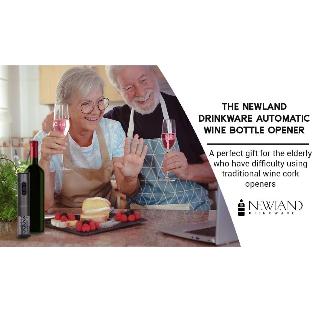 Abrebotellas de Vino Eléctrico Newland Drinkware Negro