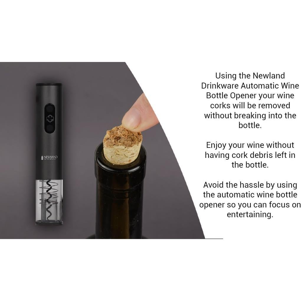 Abrebotellas de Vino Eléctrico Newland Drinkware Negro