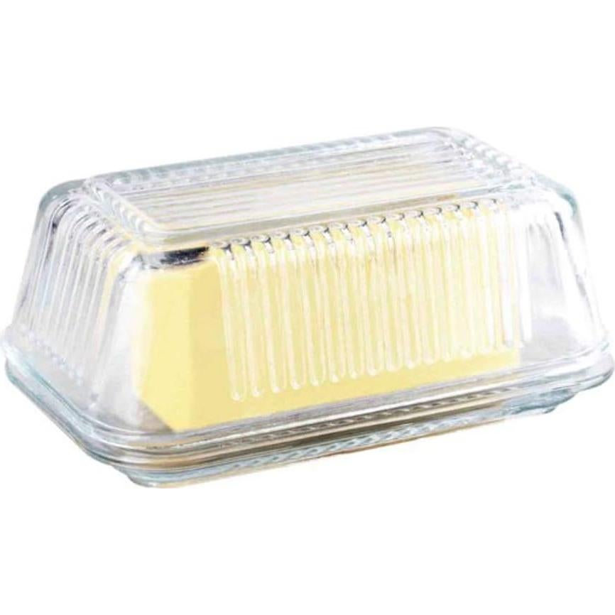 Plato de Mantequilla de Vidrio Tablecraft H122 17.1x10.2cm