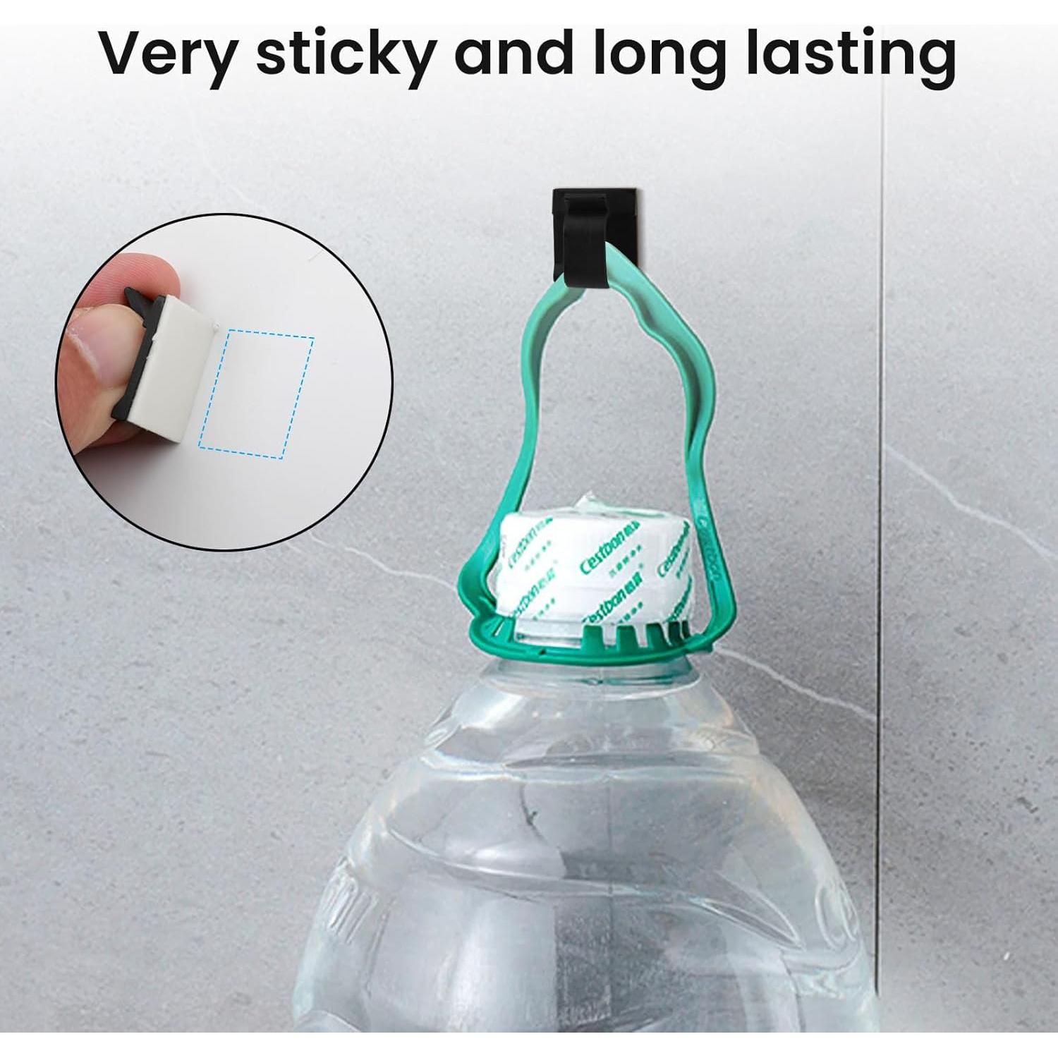 Clip de Gestión de Cables TEZOP 25 Pcs Negro Grande