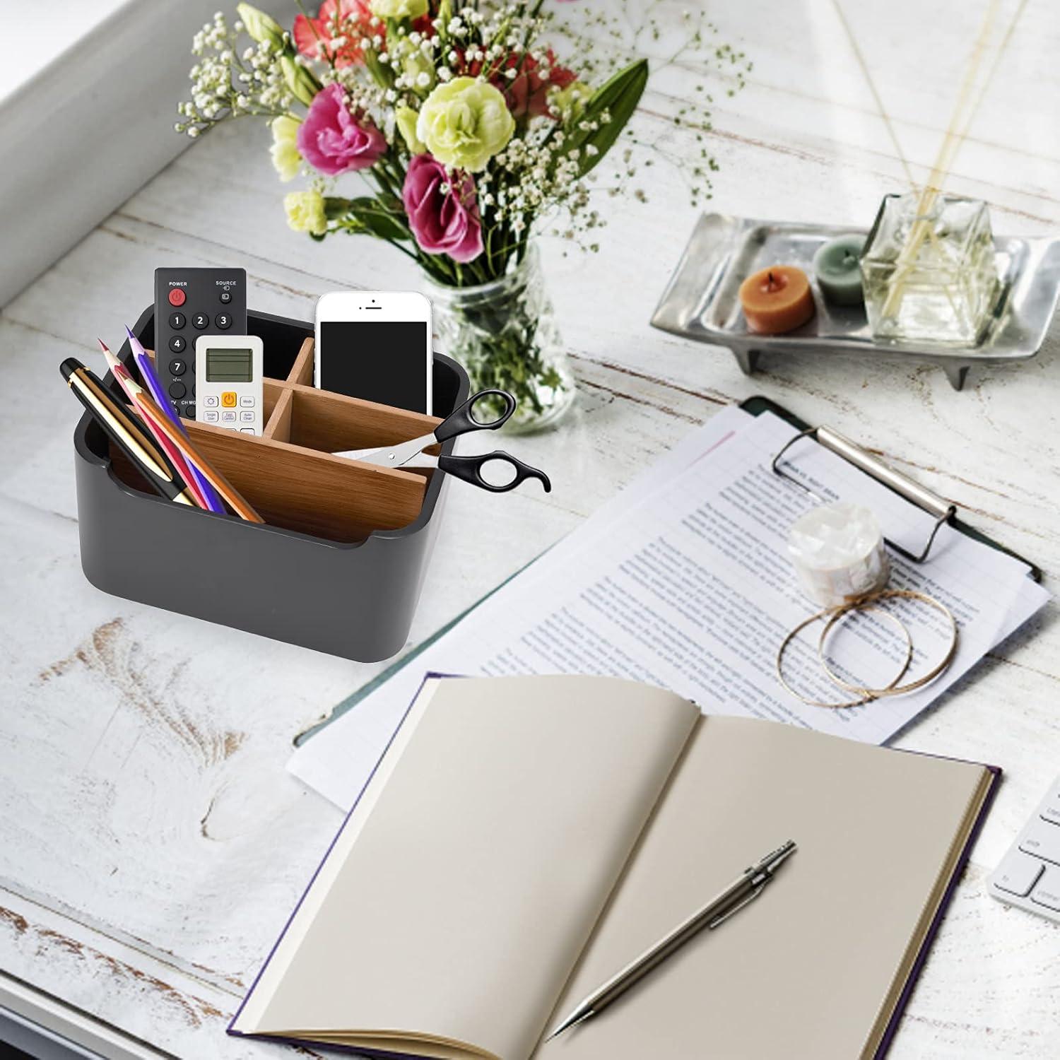 Organizador de Escritorio SZYRL Negro - Almacenamiento Multifuncional