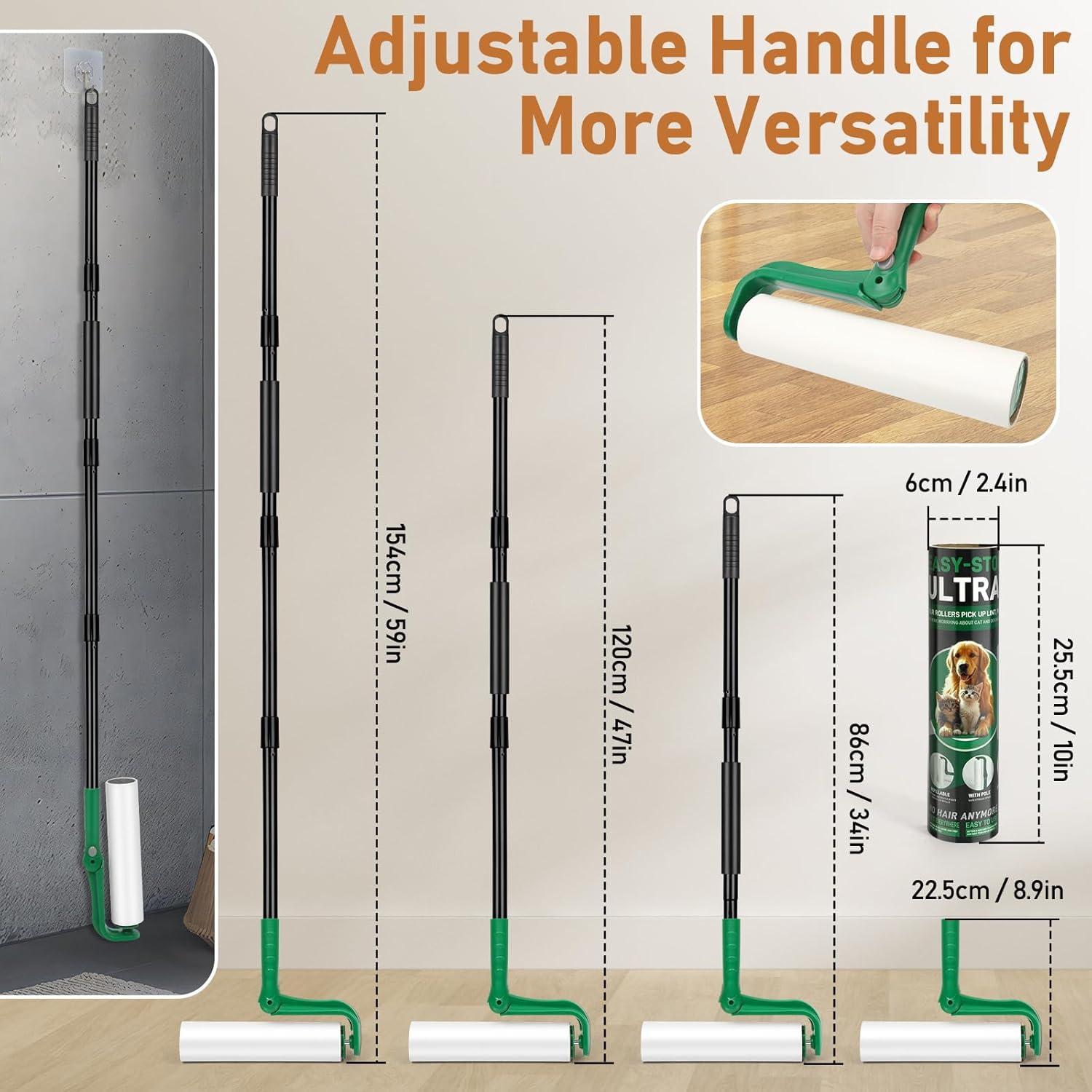 Rodillo de Pelusa Grande VOUBIEN 10" Extra Pegajoso Verde