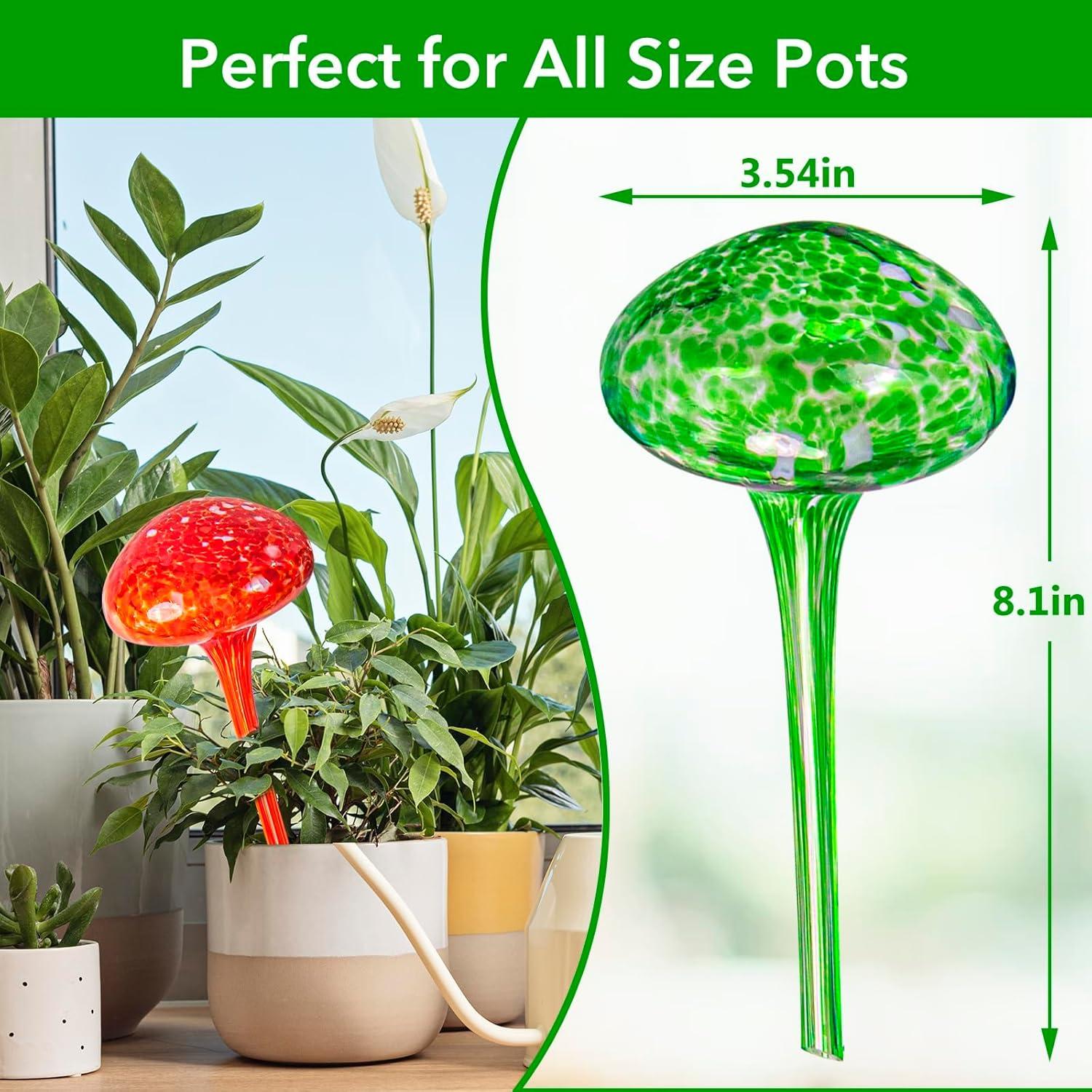 Esferas de Riego Automático Happnear 4Pcs Vidrio 170ml