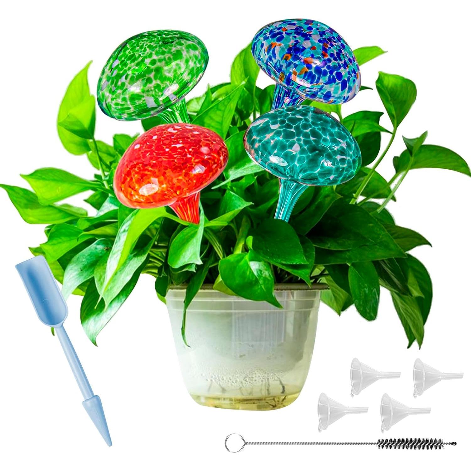 Esferas de Riego Automático Happnear 4Pcs Vidrio 170ml